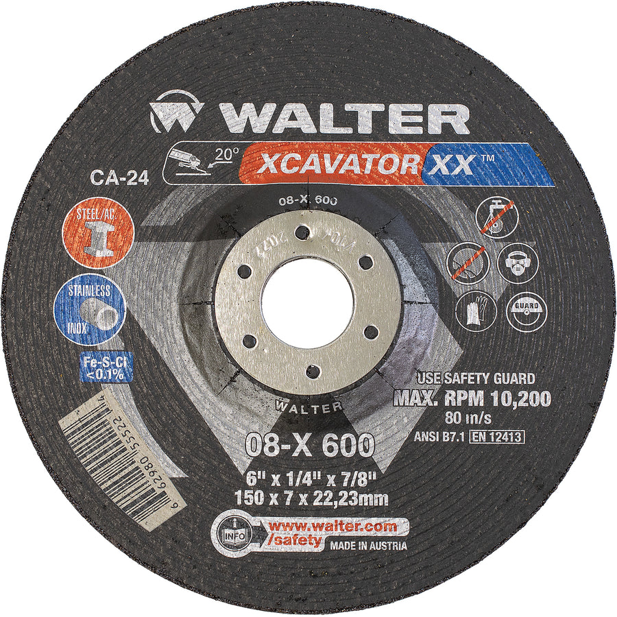 WALTER 6'' x 1/4'' x 7/8'' XCAVATOR XX