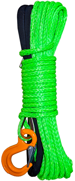 Rope Dyneema 12-Strand 5/16" x 50ft ATV Winch Rope TE/Hook OE