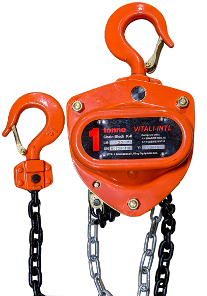 Chain Hoist Vitali-INTL 1 Tonne 10 FT x 1 Fall