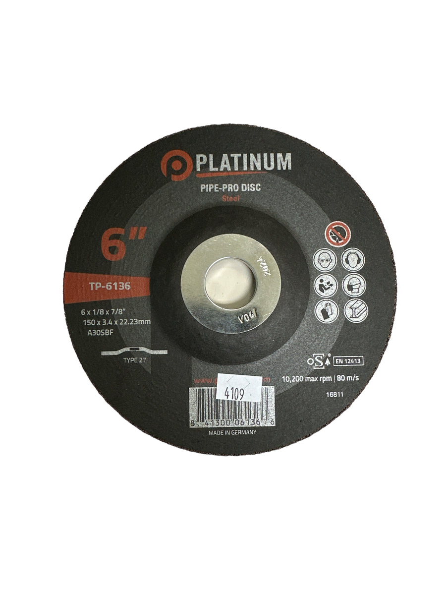 PLATINUM 6 x 1/8 x 7/8 Pipe-Pro Depressed