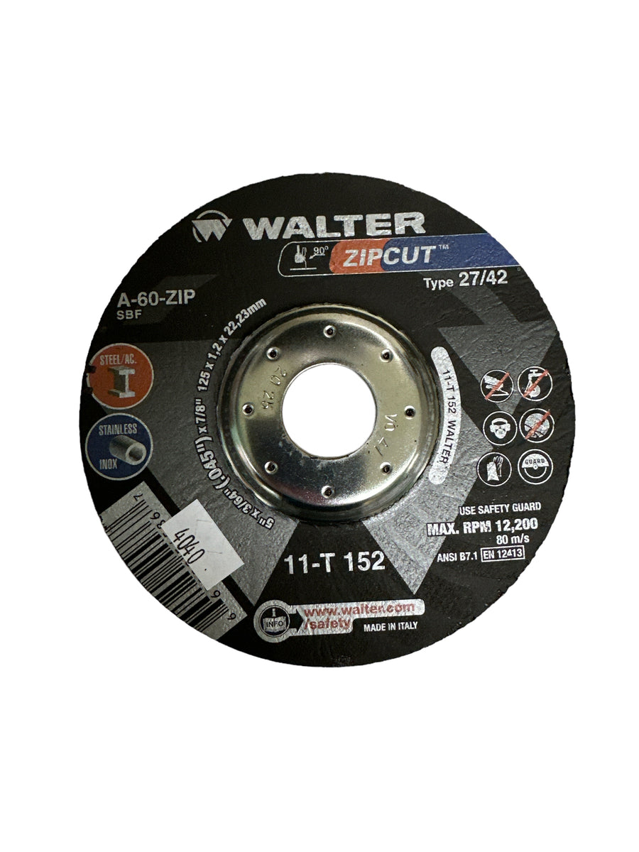WALTER 5 x 3/64 x 7/8 Zipcut Type 27 Depressed