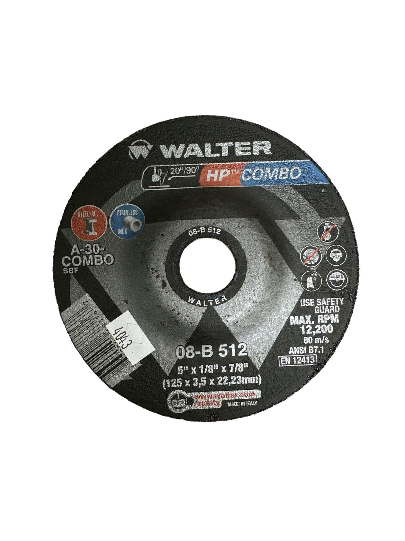 WALTER 5 x 1/8 x 7/8 HP Combo Wheel