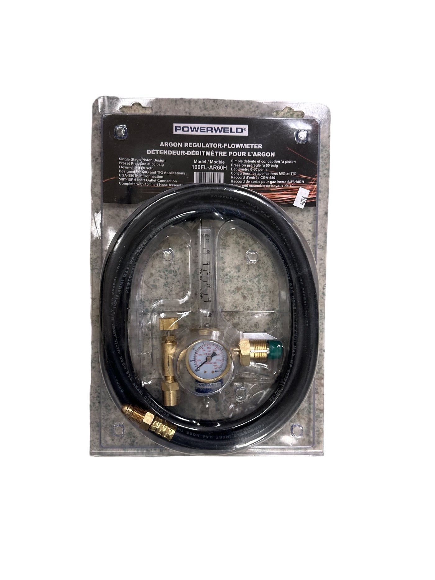 Powerweld Flowmeter (Argon) w/10 in. Hose