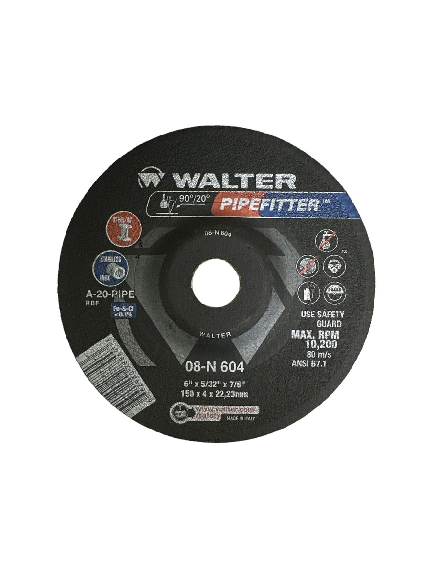 Walter 6 x 5/32" A20 Pipefitter Grinding Disc