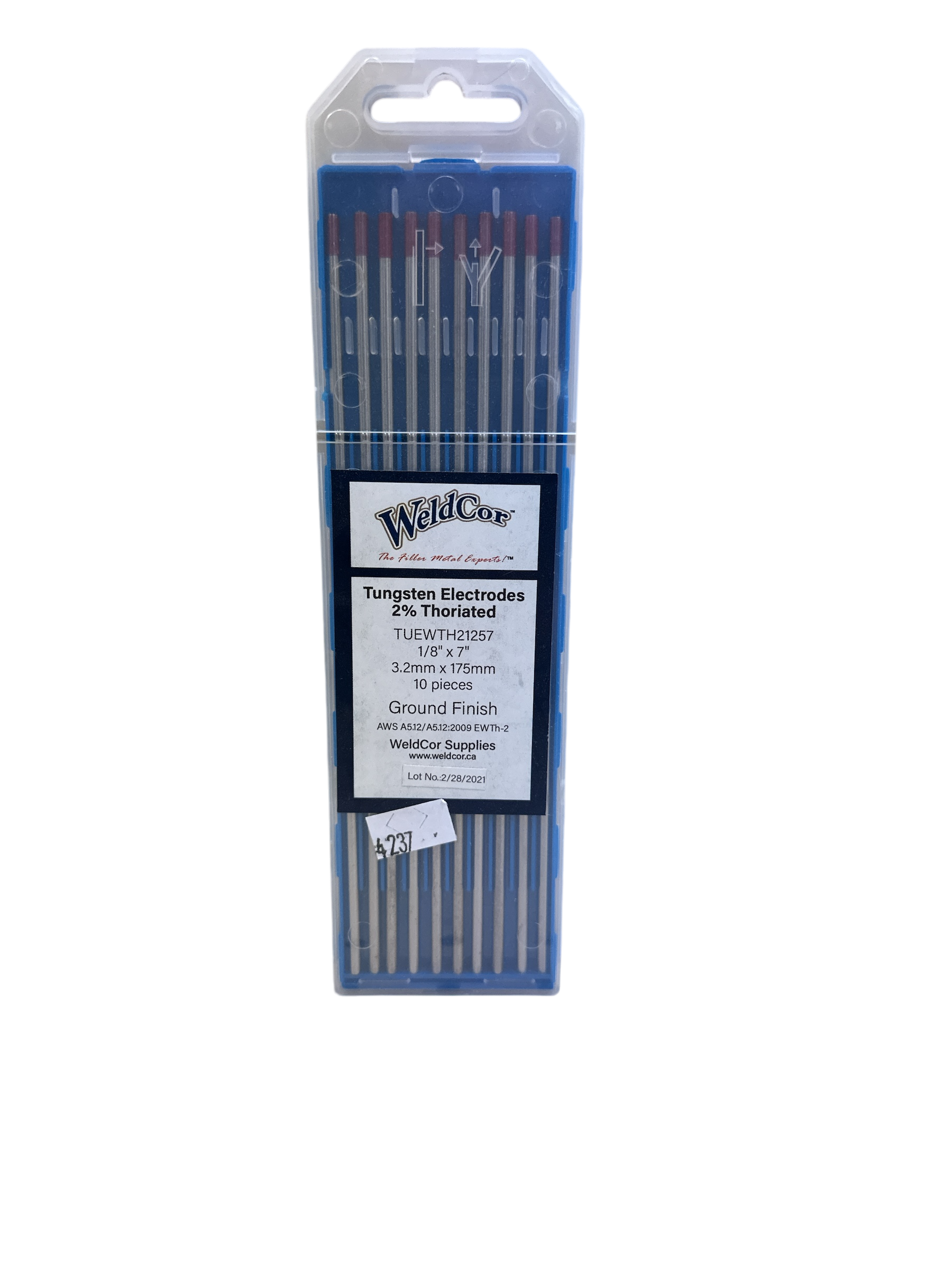 Tungsten Electrodes 2% Thoriated 1/8