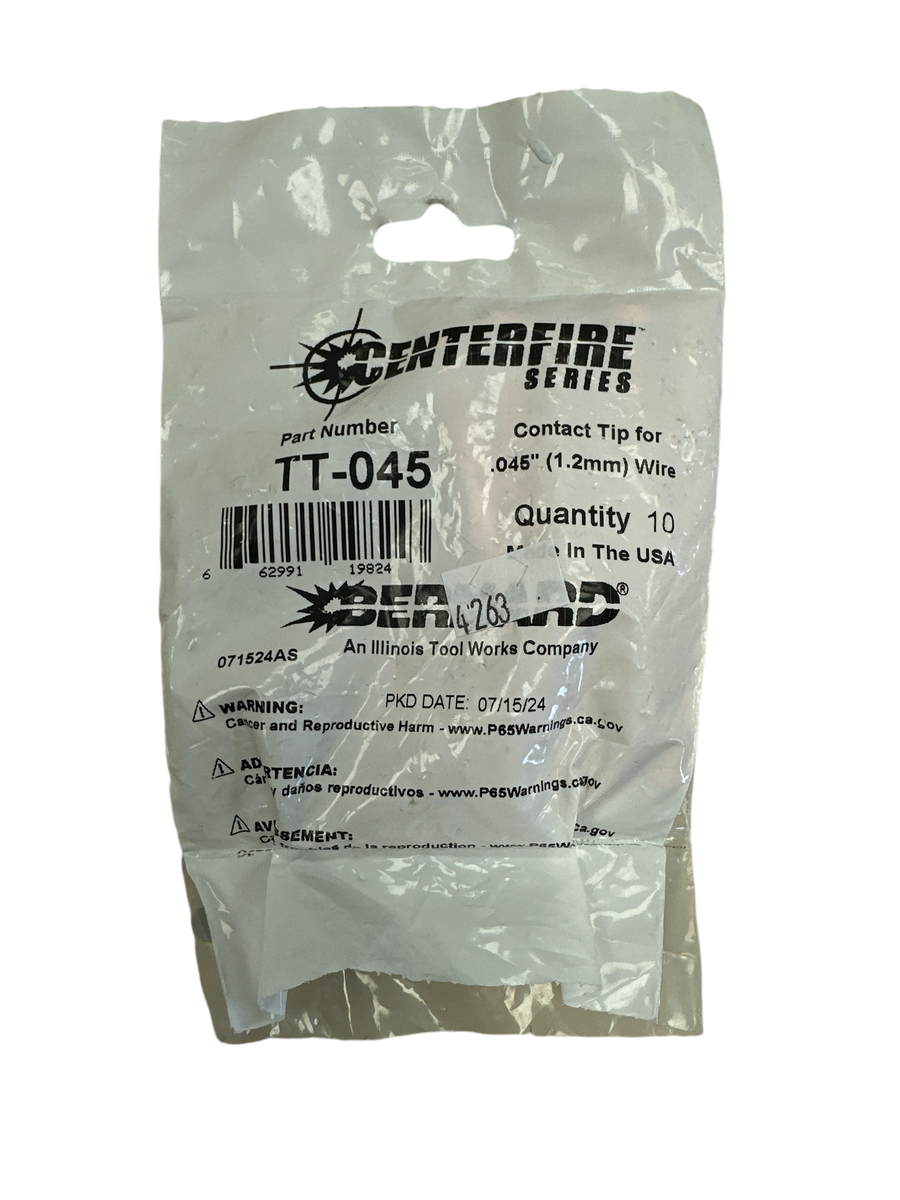Bernard Centerfire Contact Tip .045" T series (10/bag)