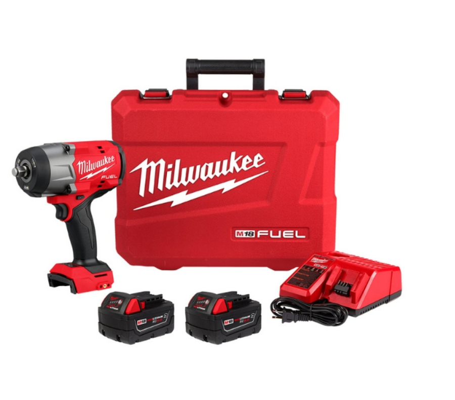 Milwaukee 2967-22 M18 FUEL 1/2″ High Torque Impact Wrench with Friction Ring Kit