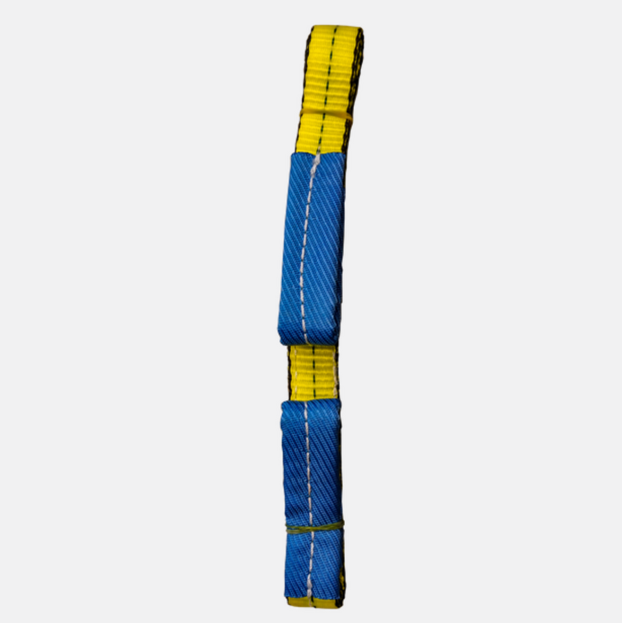 Web Sling, 2 Ply, 1" x 2' Type 3 Polyester WLL 3,100lbs