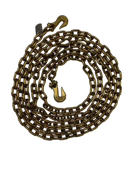 3/8" X 20FT GR70 Tie Down C/W Grab Hooks B/E & Tag