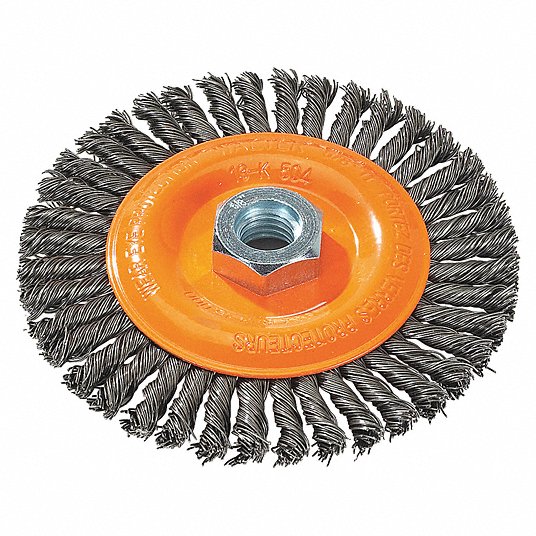 WALTER Knot-Twisted Stringer Bead Wire Wheel Brush - 6" x 5/8-11"
